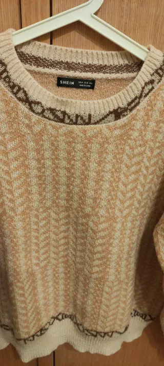 Jersey mostaza y beige Talla M