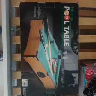 Mini mesa de billar con accesorios