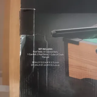 Mini mesa de billar con accesorios