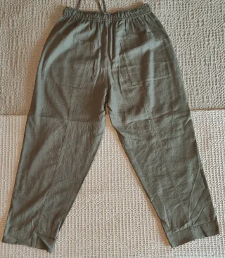 Pantalón Zara Verde Talla S