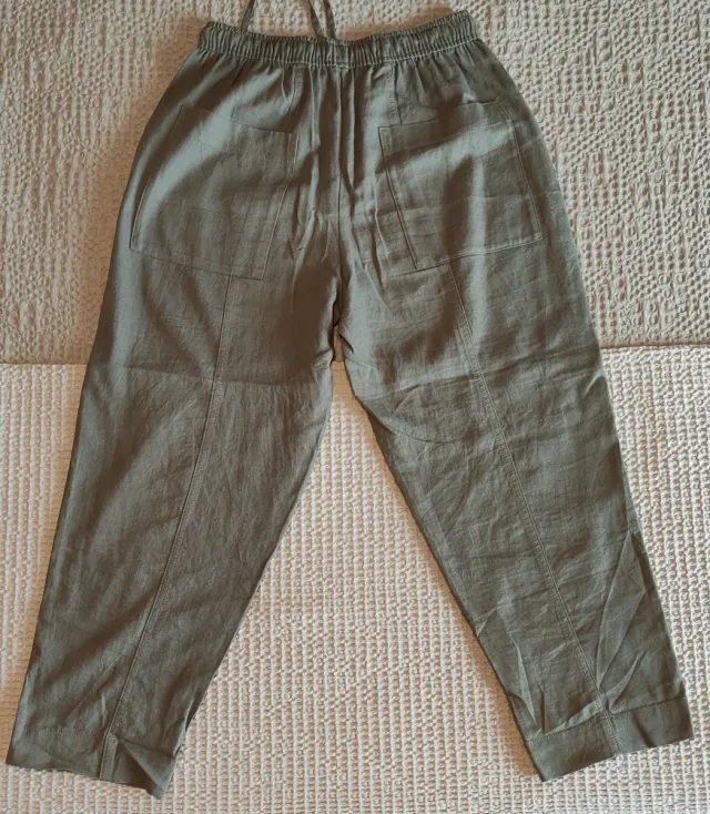 Pantalón Zara Verde Talla S
