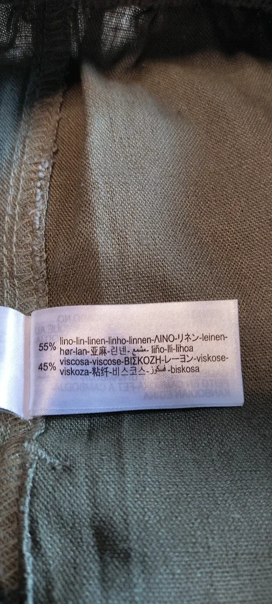 Pantalón Zara Verde Talla S