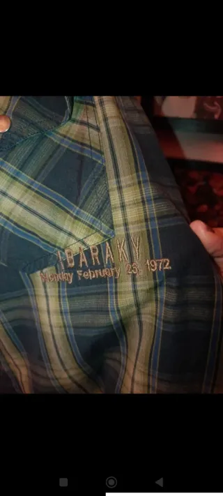 Camisa cuadros XDye hombre