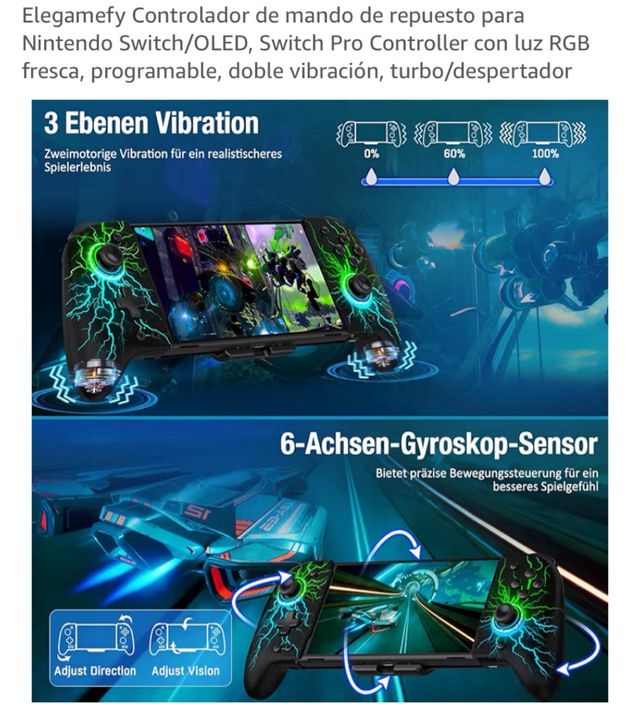 Controlador Inalámbrico JC200 para Switch