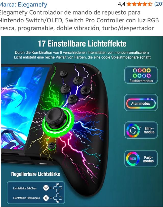Controlador Inalámbrico JC200 para Switch