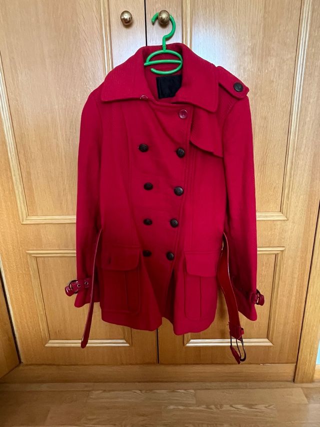 Cappotto doppiopetto rosso
