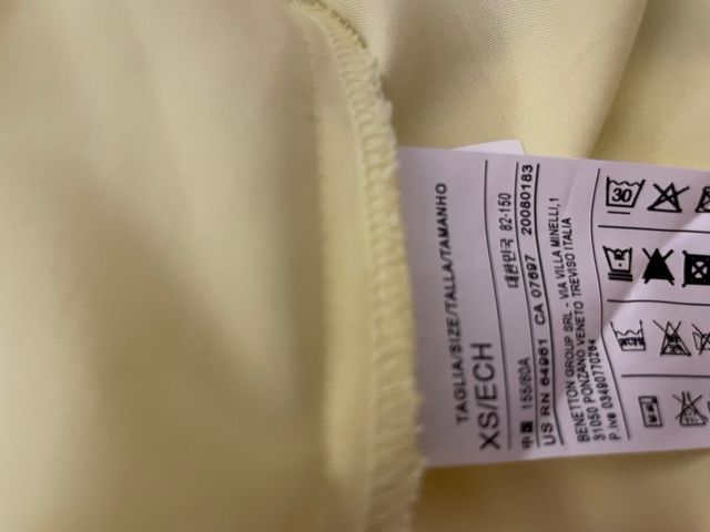 Camisa amarilla talla única