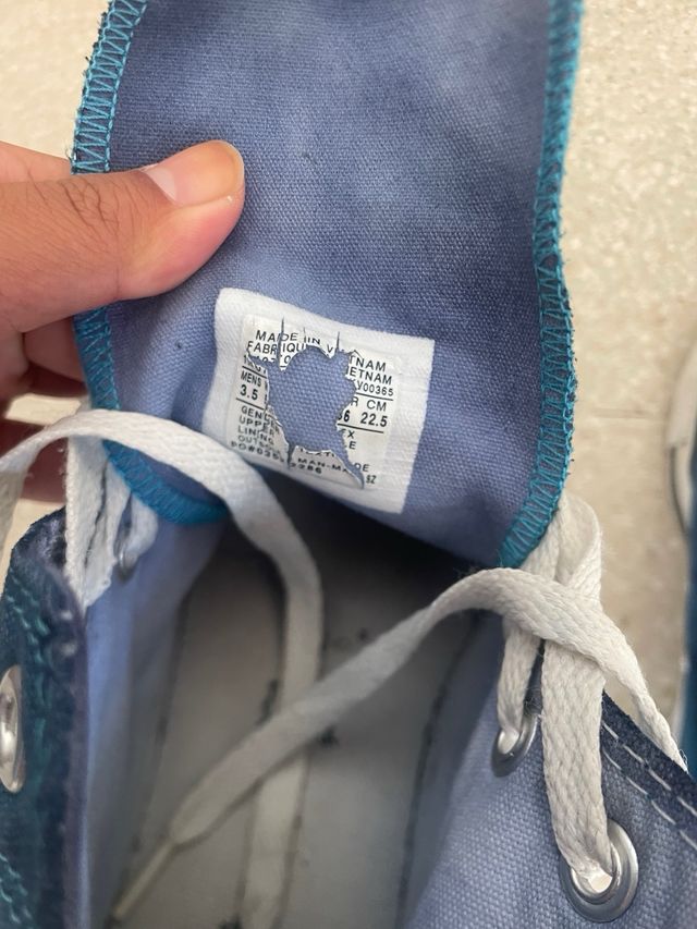 Converse azules altas