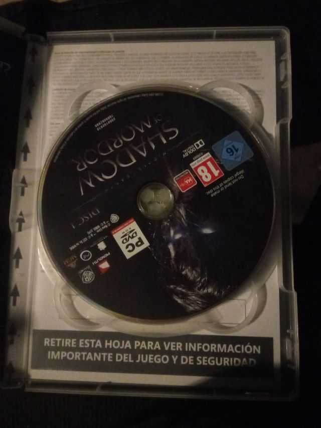 PC DVD Le ombre di Mordor cinque CD