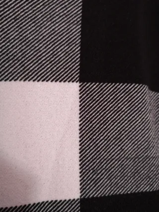 Blusa Premamá Shein Cuadros Blanco y Negro