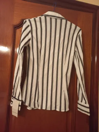 Camisa Zara Basic Talla S Rayas