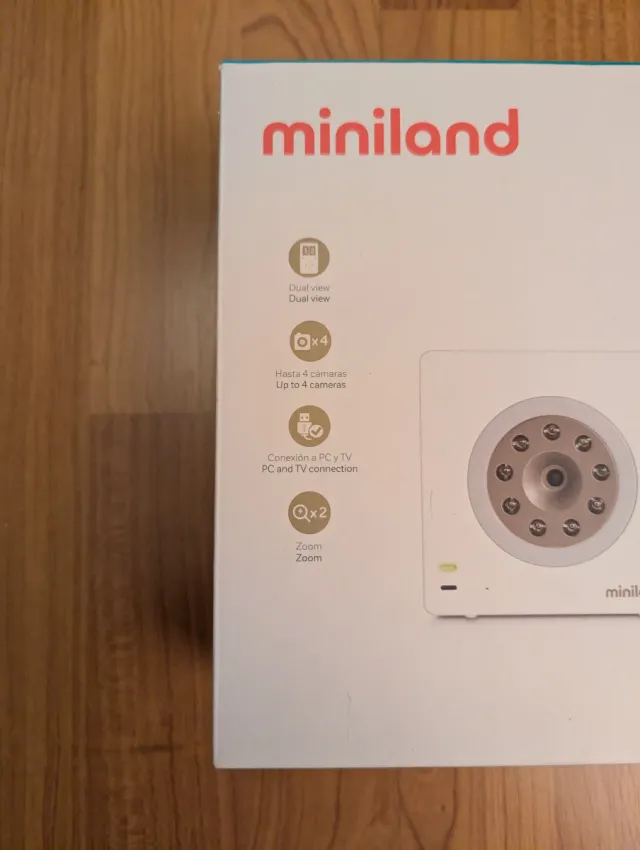 Cámara Vigilabebés Miniland Digimonitor 2.4 Gold