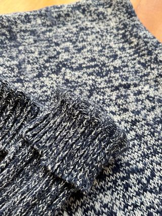 Sciarpa blu e bianca