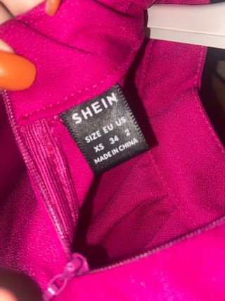 Vestido fiesta rosa un solo uso