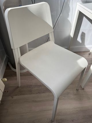 Mesa extensible blanca