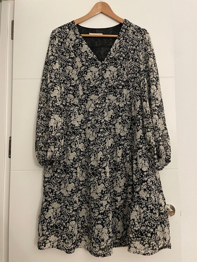 Vestido estampado floral mujer