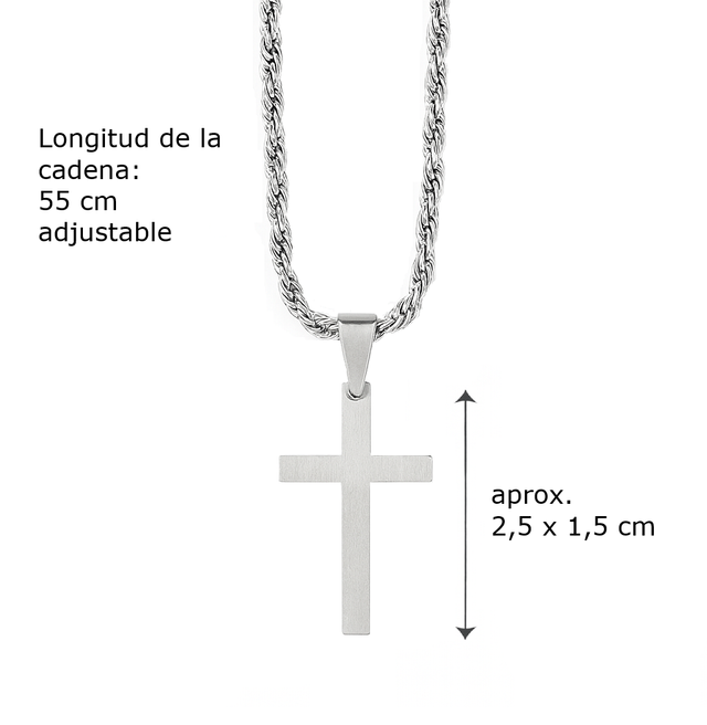 Colgante Crux Argentea – Fe y Fortaleza Serena