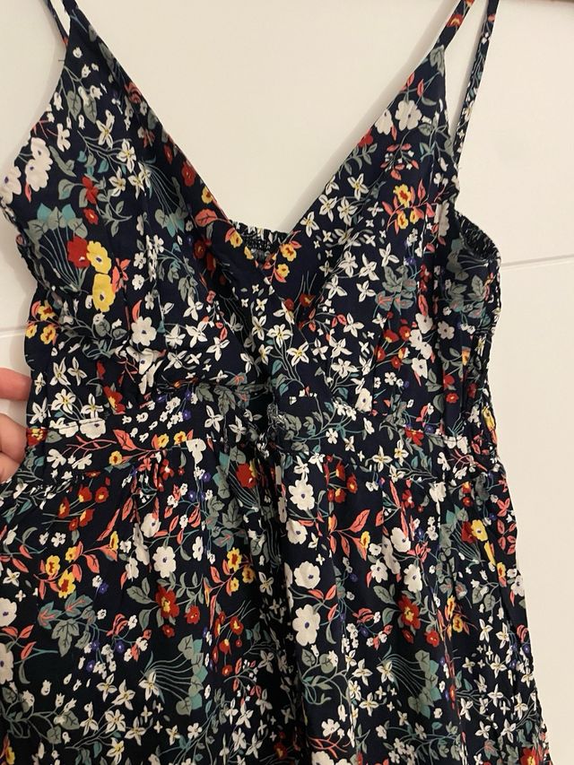 Vestido largo estampado floral