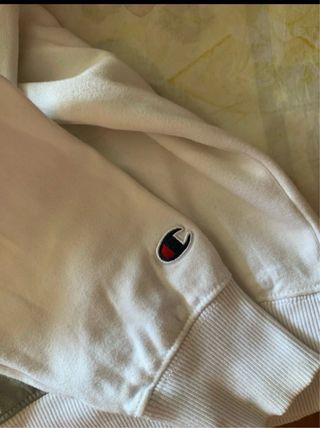 Sudadera Champion Grus y Blanca