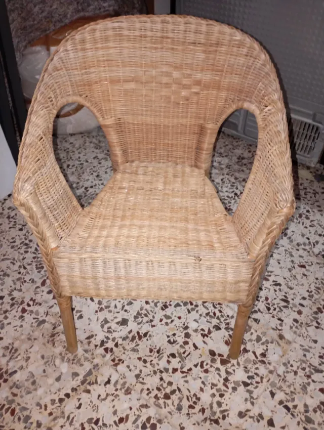 Silla de mimbre