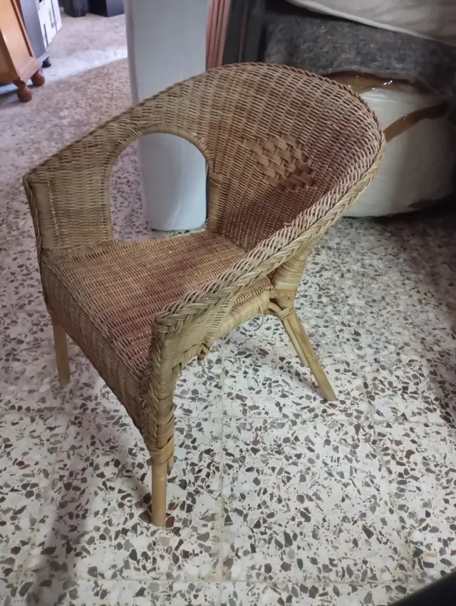 Silla de mimbre