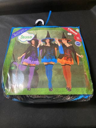 Disfraz Halloween bruja azul mujer XS-S Atosa