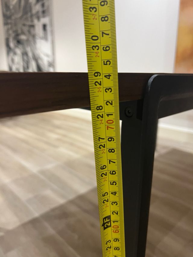 Mesa de comedor extensible madera y metal