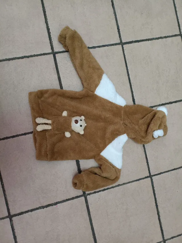 Sudadera bebé oso peluche