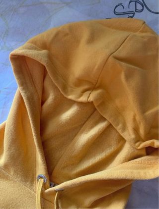Sudadera corta amarilla