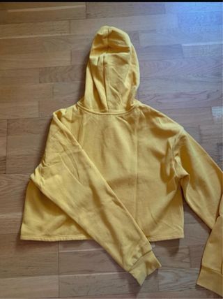 Sudadera corta amarilla