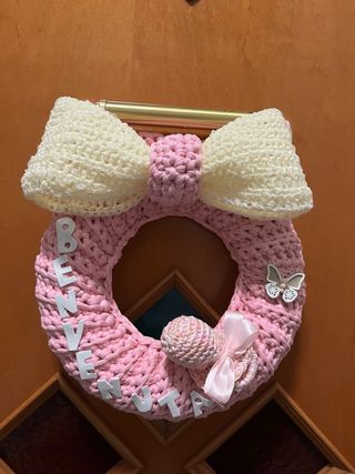 Decorazione benvenuto neonato uncinetto
