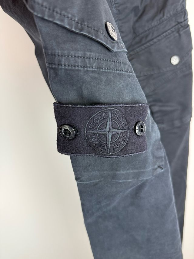 Navy blue Stone Island Ghost Cargo trousers