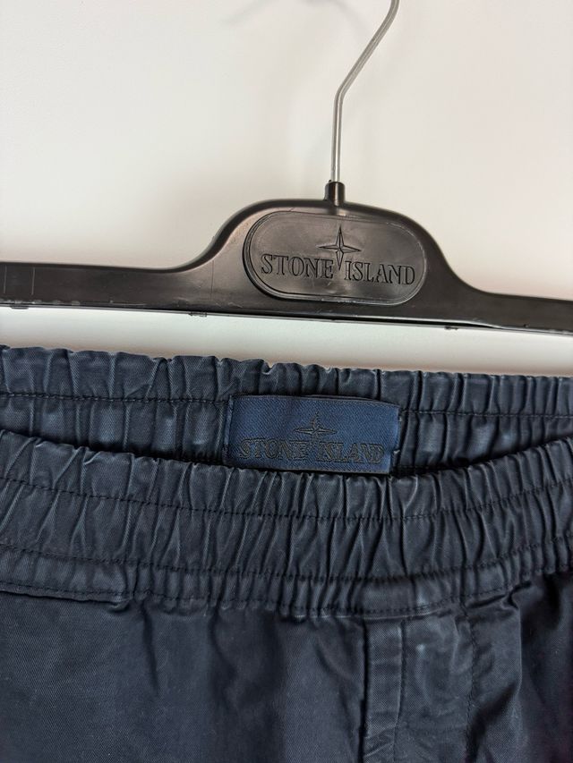 Navy blue Stone Island Ghost Cargo trousers