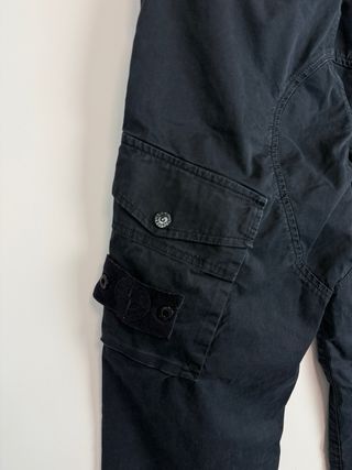 Navy blue Stone Island Ghost Cargo trousers