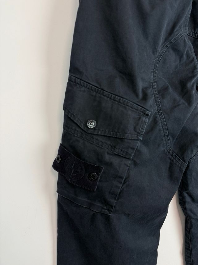 Navy blue Stone Island Ghost Cargo trousers