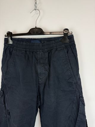 Navy blue Stone Island Ghost Cargo trousers
