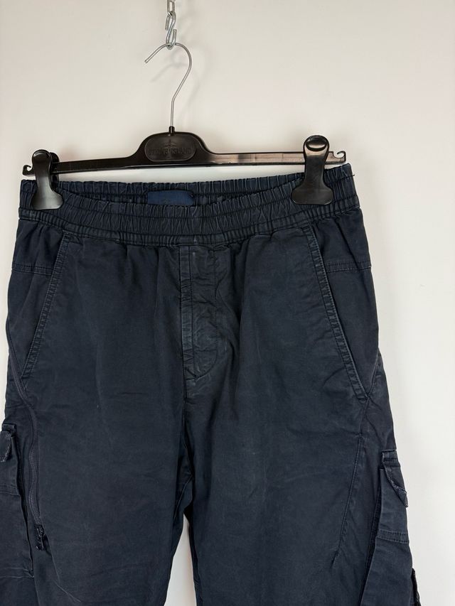 Navy blue Stone Island Ghost Cargo trousers
