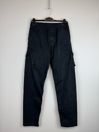 Navy blue Stone Island Ghost Cargo trousers