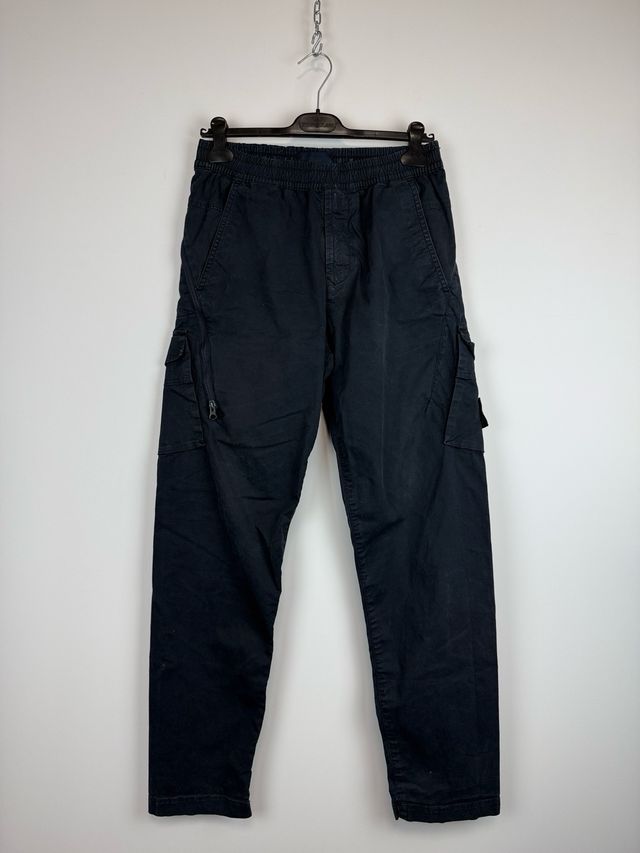 Navy blue Stone Island Ghost Cargo trousers