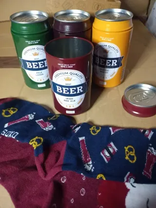 Calcetines Divertidos Diseño Cerveza - 4 Pares