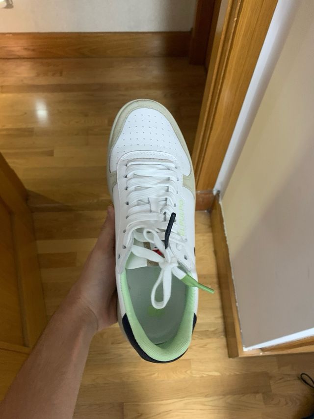 Zapatillas El Pulpo Beige y Blanco