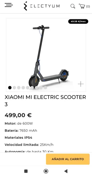 Xiaomi Mi Electric Scooter 3 Gris