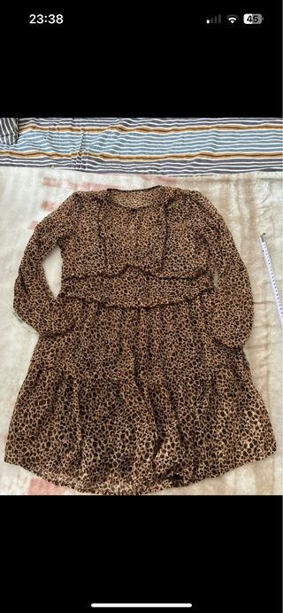 Vestido estampado leopardo talla M