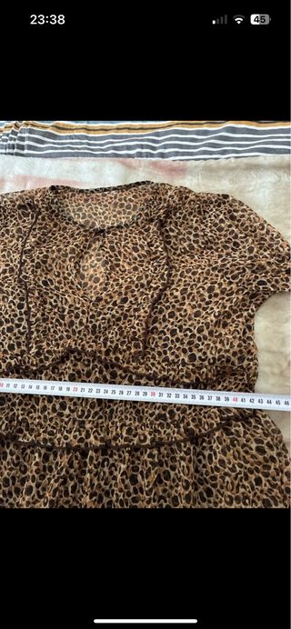 Vestido estampado leopardo talla M
