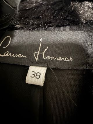 Abrigo Carmen Horneros Beige/Negro