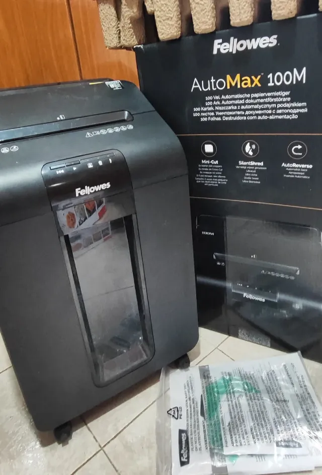 Destructora de Papel Fellowes auto Max 100M