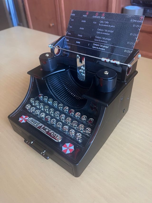 Máquina de escribir Resident Evil