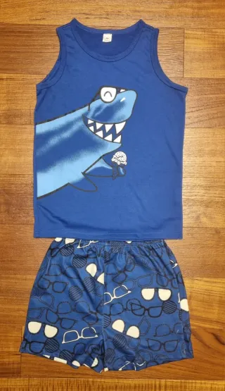 Completo bimbo 8/9 anni squalo occhiali