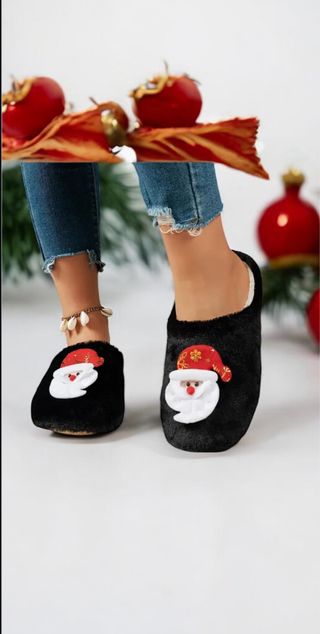 Pantofole Donna con Babbo Natale