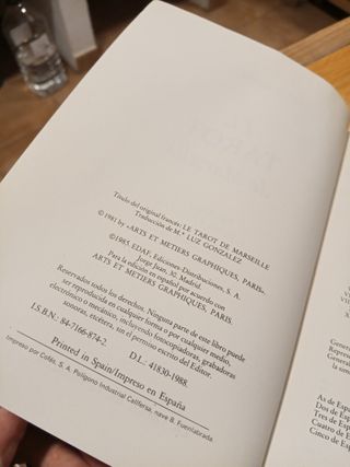 Libro: "El Tarot de Marsella"